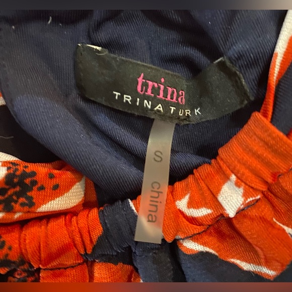 Trina by Trina Turk Floral Back Bow Sleeveless Halter Mini Dress - Picture 9 of 9